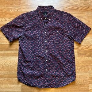 Obey short sleeve button down - size L